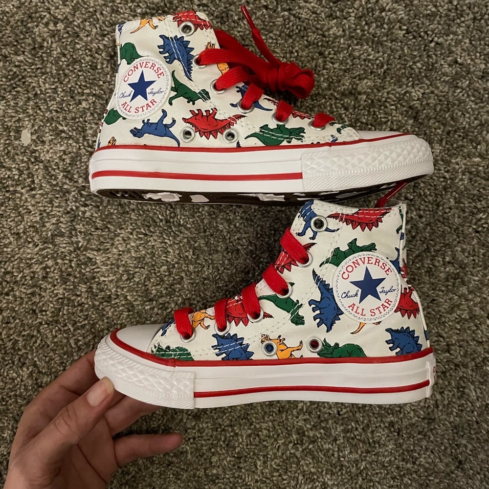 Converse Chuck Taylor All Star Dinosaurs. Kid size 11.